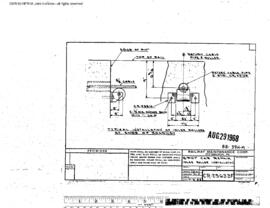 Northern Pacific Engineering Drawing, Car Shop, One Spot at Missoula, Montana, 1968