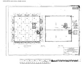 Milwaukee Road Engineering Drawing, Storage Warehouse and Offices at Great Falls, Montana, 1916