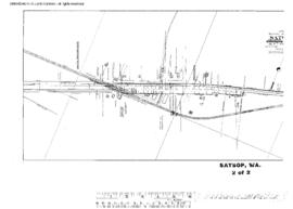 Plat Map of Northern Pacific Facilities at Satsop, Washington, 1904