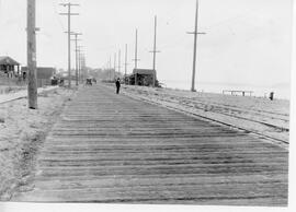 Seattle Municipal Railway Track, Seattle, Washington, circa 1920