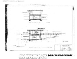 Great Northern Engineering Drawing, Yard Office at Spokane, Washington, 1967