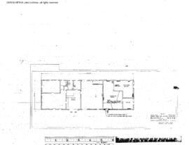 Great Northern Engineering Drawing, Depot at Blaine, Washington, 1973
