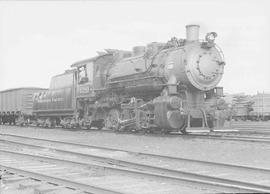 Northern Pacific steam locomotive 1189 at Livingston, Montana, in 1943.