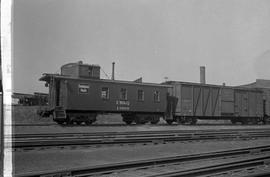 Chicago, Burlington and Quincy Railroad  caboose 13980, circa 1938.