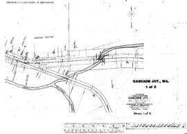 Plat Map of Northern Pacific Facilities at Cascade Junction, Washington, undated