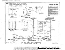 Great Northern Engineering Drawing, Depot at Eureka, Montana, undated
