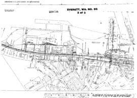 Plat Map of Great Northern Facilities at Everett, Washington, 1930