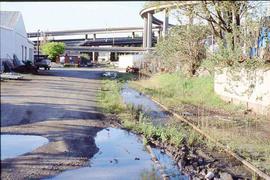 Pacific Coast Railroad railroad track at Seattle, Washington, circa 2005.