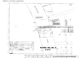 Plat Map of Great Northern Facilities at Blaine, Washington, 1918