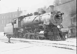 Northern Pacific steam locomotive 1507 at Tacoma-15th St. Tower, Washington, in 1943.