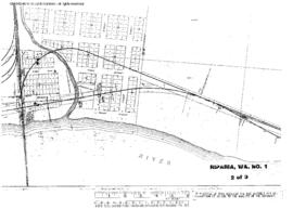 Plat Map of Northern Pacific Facilities at Riparia, Washington, undated