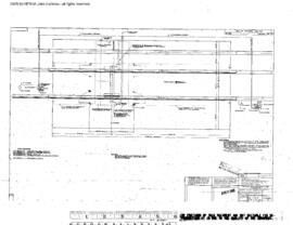 Northern Pacific Engineering Drawing, Car Shop, One Spot at Missoula, Montana, 1968