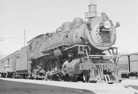 Northern Pacific steam locomotive 2131 at Garrison, Montana, in 1951.