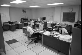 Burlington Northern operations center at Saint Paul, Minnesota in 1973.