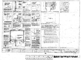 Burlington Northern Engineering Drawing, Standard Maintenance of Way and Signal Building Plans, 1981