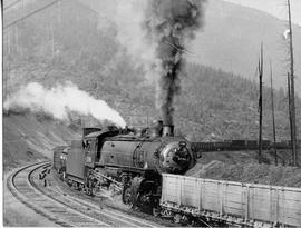 Northern Pacific  steam locomotive 1780 at Borup Loop, Washington, circa 1925.