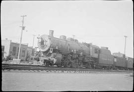 Northern Pacific steam locomotive 1734 at Moorhead, Minnesota, in 1934.