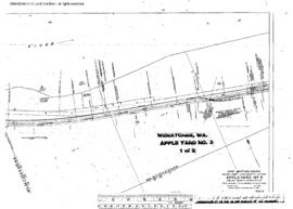 Plat Map of Great Northern Facilities at Wenatchee, Washington, 1948