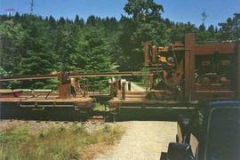 Burlington Northern Railroad mainline at Cedar Grove, Washington, in June 1981.