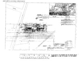 Burlington Northern Engineering Drawing, Unnamed Structure at Spokane, Washington, 1985