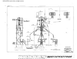 Northern Pacific Engineering Drawing, Sanding Tower - Ogle at Parkwater, Washington, 1960