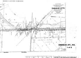 Plat Map of Northern Pacific Facilities at Chehalis Junction, Washington, 1915
