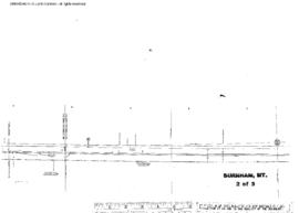 Plat Map of Great Northern Facilities at Burnham, Montana, 1939