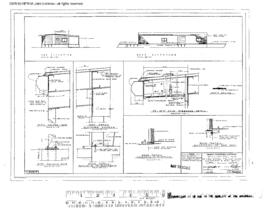 Great Northern Engineering Drawing, Freight House at Williston, North Dakota, 1965