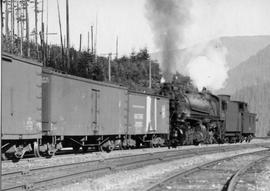 Northern Pacific steam locomotive number 4024 at Martin, Washington, circa 1925.