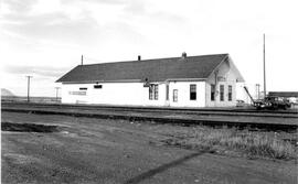 Great Northern Depot at Kevin, Montana, 1964 or later