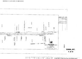 Plat Map of Northern Pacific Facilities at Cobb, Montana, 1957