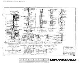 Northern Pacific Engineering Drawing, Sectionmen's Service Building at Missoula, Montana, 1962