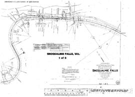 Plat Map of Northern Pacific Facilities at Snoqualmie Falls, Washington, 1914