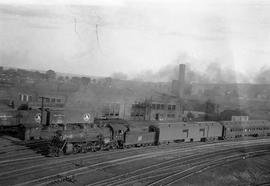 Soo Line Railroad Company steam locomotive 733, circa 1948.