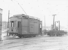 Seattle Municipal Railway Number 446 at the North Seattle carbarn, Seattle, Washington, 1939.