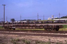 Northern Pacific flat car 62873 at St. Joseph, Missouri, in 1982.