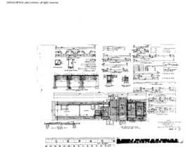 Northern Pacific Engineering Drawing, Depot at Bozeman, Montana, 1923