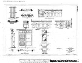Great Northern Engineering Drawing, Depot at Blaine, Washington, 1908