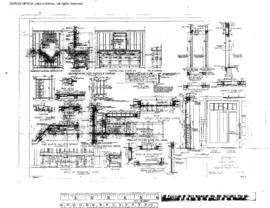 Great Northern Engineering Drawing, Depot at Troy, Montana, 1940