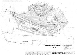 Topgraphical Map of Northern Pacific Facilities at Veazey, Washington, 1980