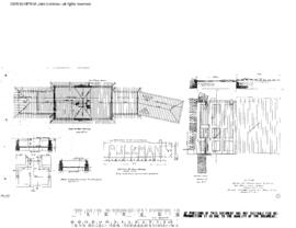 Northern Pacific Engineering Drawing, Depot at Pullman, Washington, 1916