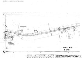Plat Map of Great Northern Facilities at Hall, British Columbia, 1900