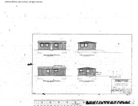 Northern Pacific Engineering Drawing, Yard Office, West Seattle at Seattle, Washington, 1967