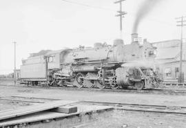 Northern Pacific steam locomotive 1792 at Spokane, Washington, in 1953.