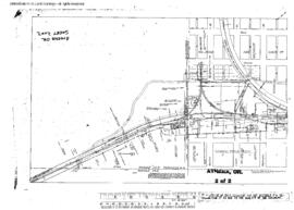 Plat Map of Northern Pacific Facilities at Athena, Oregon, 1908