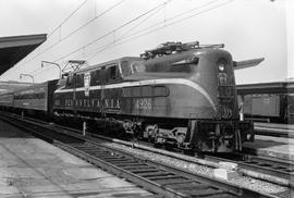 Pennsylvania Railroad electric locomotive 4926 at Washington, District of Columbia on July 16, 1964.
