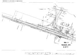Plat Map of Great Northern Facilities at Essex, Montana, 1963