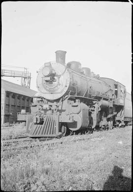 Northern Pacific steam locomotive 1688 at Dilworth, Minnesota, in 1934.