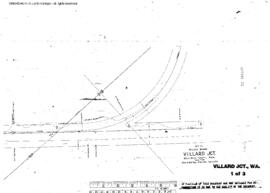 Plat Map of Northern Pacific Facilities at Villard Junction, Washington, 1954