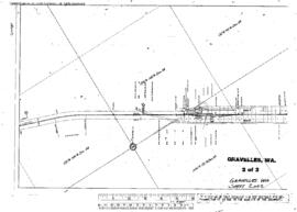 Plat Map of Northern Pacific Facilities at Gravelles, Washington, 1917